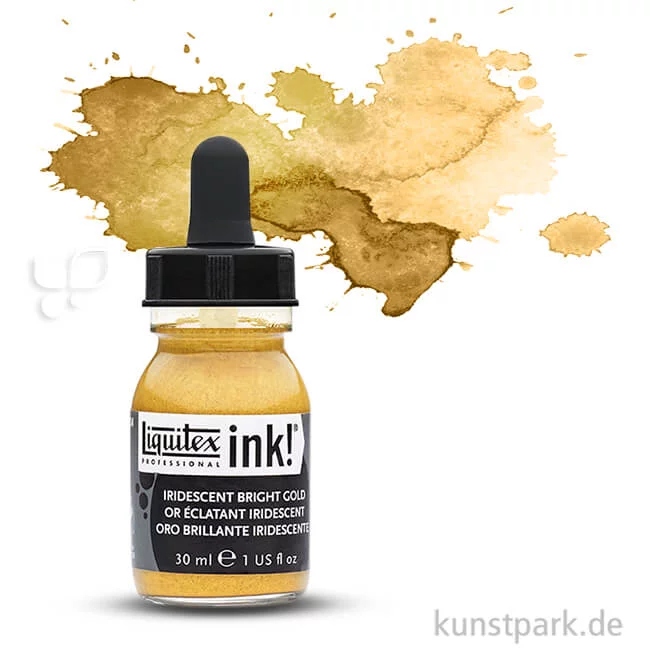 Artikelbild 1 des Artikels “Liquitex Professional ACRYLIC INK 30 ml Einzelfarbe | Irisierendes Helles Gold“