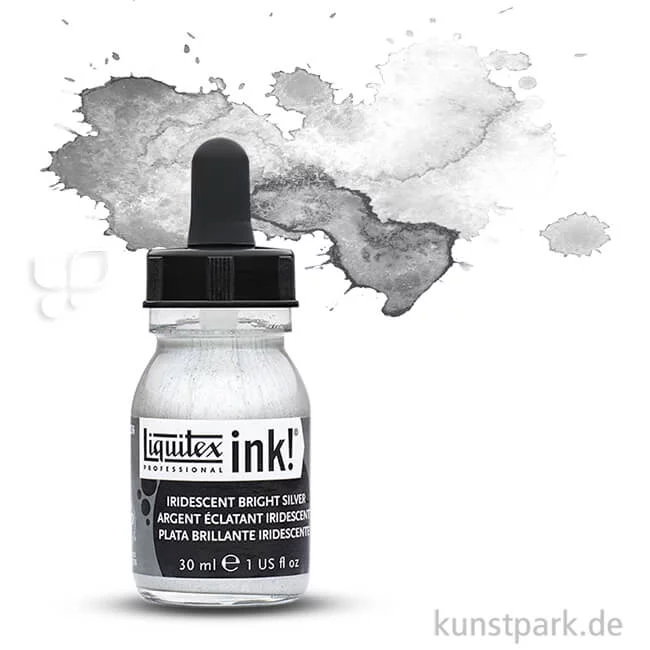 Artikelbild 1 des Artikels “Liquitex Professional ACRYLIC INK 30 ml Einzelfarbe | Irisierendes Helles Silber“