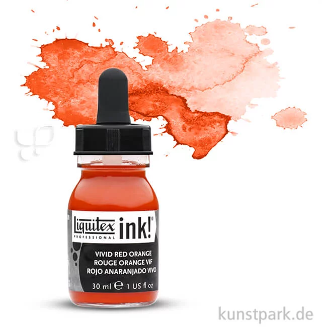 Artikelbild 1 des Artikels “Liquitex Professional ACRYLIC INK 30 ml Einzelfarbe | Rotorange Leuchtend“