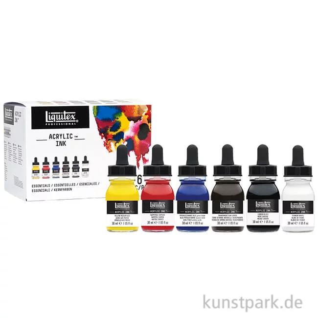 Artikelbild 1 des Artikels “Liquitex Professional ACRYLIC INK Set Basisfarben mit 6 x 30 ml “