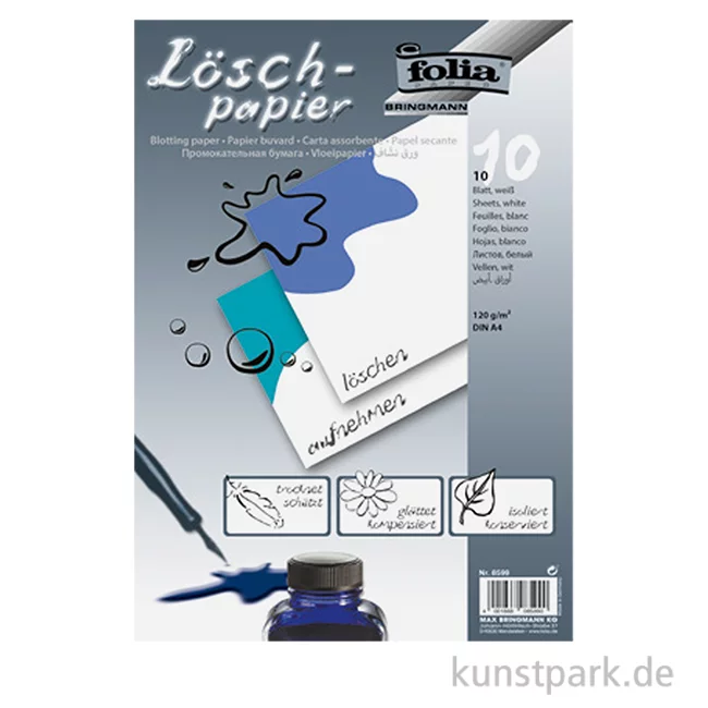 Artikelbild 1 des Artikels “Löschpapier DIN A4, 10 Blatt, Weiß. 120g/m² “