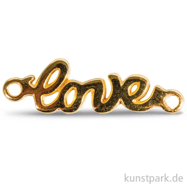 Artikelbild 1 des Artikels “Love Metall-Anhänger mit Ösen, 15 mm, 1 Stück “