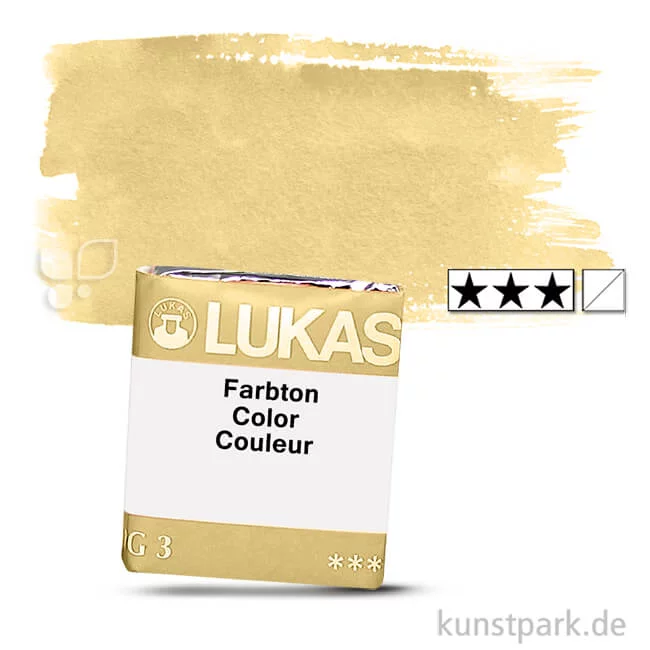 Artikelbild 1 des Artikels “Lukas 1862 Aquarellfarben 1/2 Napf | 1031 Lichter Ocker“