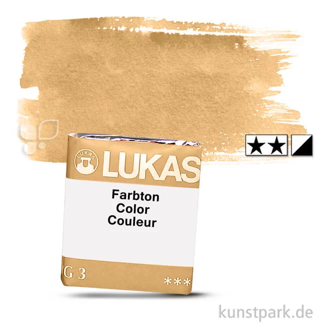 Artikelbild 1 des Artikels “Lukas 1862 Aquarellfarben 1/2 Napf | 1036 Neapelgelb rötlich“