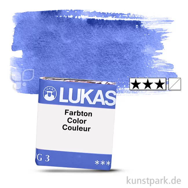 Artikelbild 1 des Artikels “Lukas 1862 Aquarellfarben 1/2 Napf | 1136 Ultramarin dunkel“