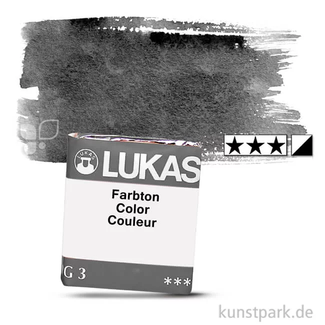 Artikelbild 1 des Artikels “Lukas 1862 Aquarellfarben 1/2 Napf | 1182 Elfenbeinschwarz“