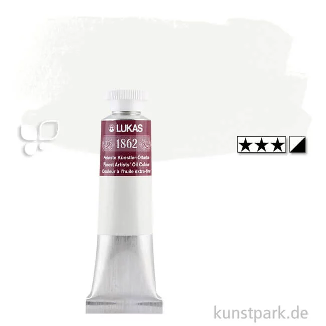Artikelbild 1 des Artikels “Lukas 1862 Ölfarbe 37 ml Einzelfarbe | 004 Zinkweiß“