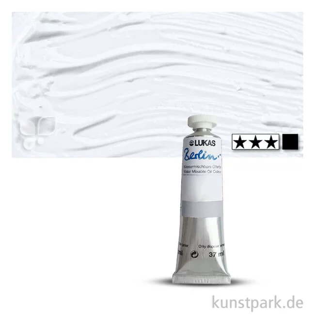Artikelbild 1 des Artikels “Lukas BERLIN Wasser-Ölfarbe 37 ml | 0608 Titanweiß“