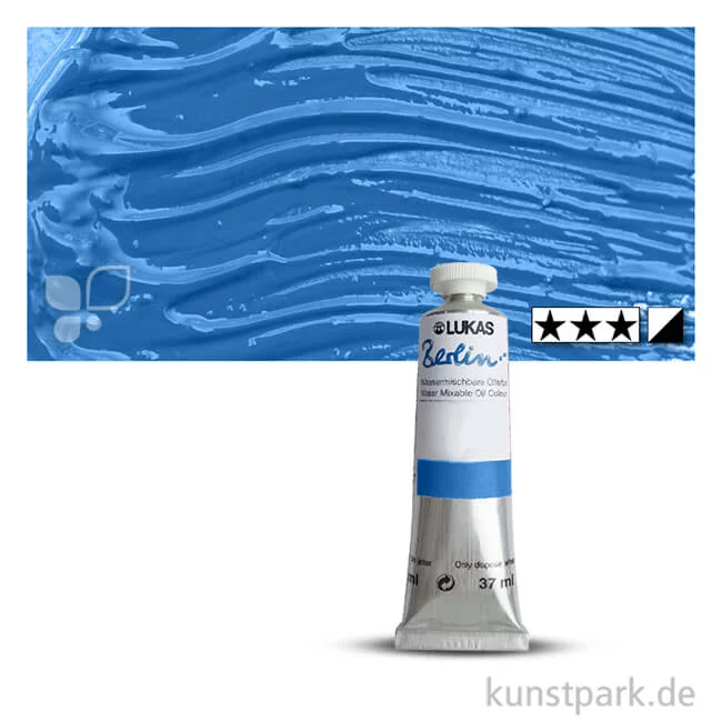Artikelbild 1 des Artikels “Lukas BERLIN Wasser-Ölfarbe 37 ml | 0620 Cyan (Primär-Blau)“