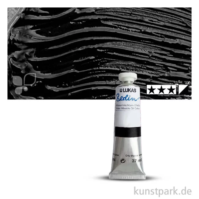 Artikelbild 1 des Artikels “Lukas BERLIN Wasser-Ölfarbe 37 ml | 0682 Elfenbeinschwarz“