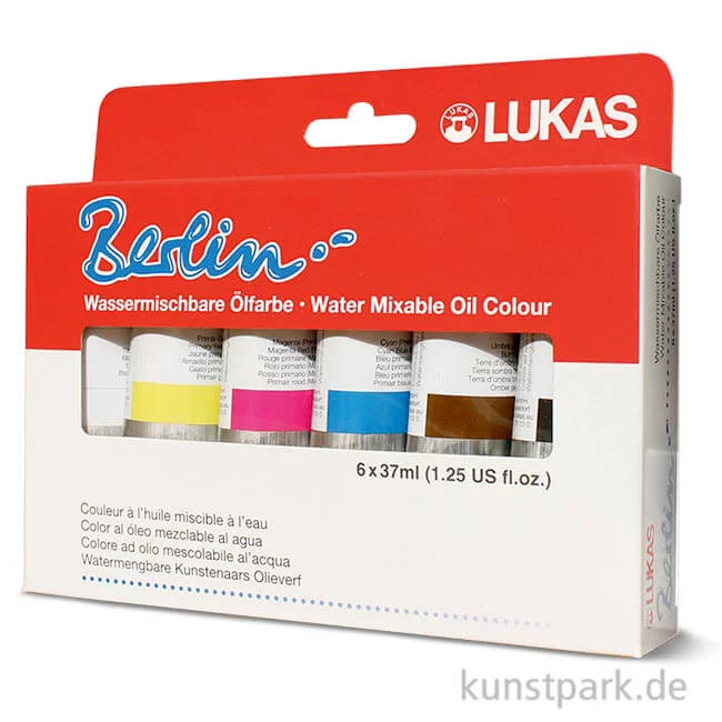 Artikelbild 1 des Artikels “Lukas BERLIN Starter Set mit 6x37 ml Wasser-Ölfarbe “