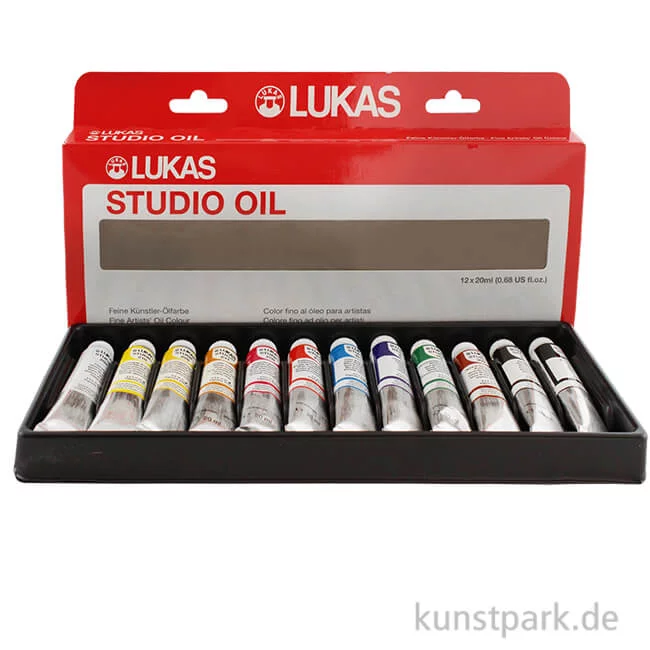 Artikelbild 1 des Artikels “Lukas STUDIO Öl Sortiments-Karton mit 12 Tuben 20 ml “