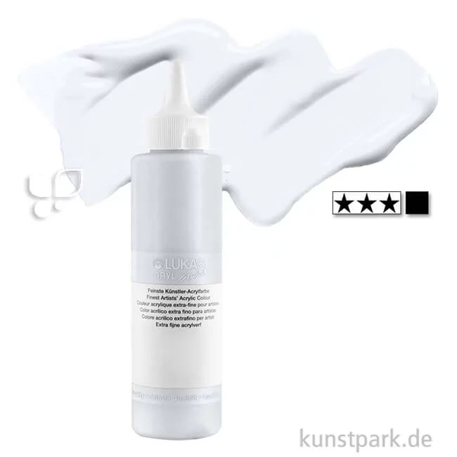 Artikelbild 1 des Artikels “LukasCryl LIQUID Acrylfarbe 250 ml Flasche | 4208 Titanweiß“