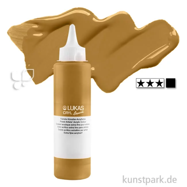 Artikelbild 1 des Artikels “LukasCryl LIQUID Acrylfarbe 250 ml Flasche | 4231 Lichter Ocker“