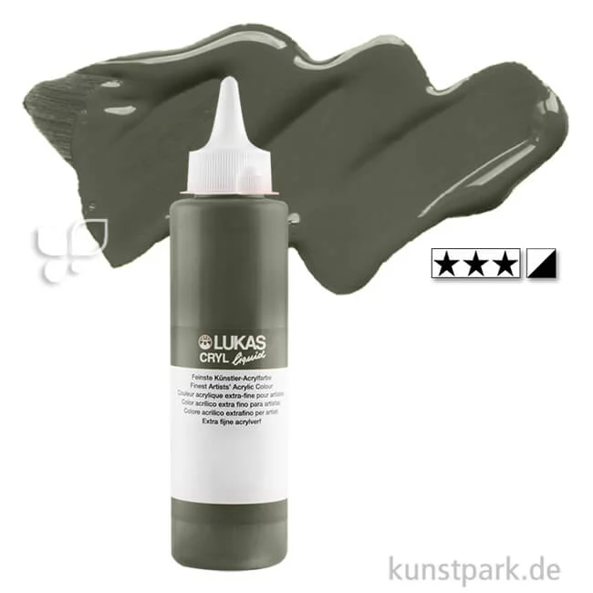 Artikelbild 1 des Artikels “LukasCryl LIQUID Acrylfarbe 250 ml Flasche | 4314 Umbra grünlich“