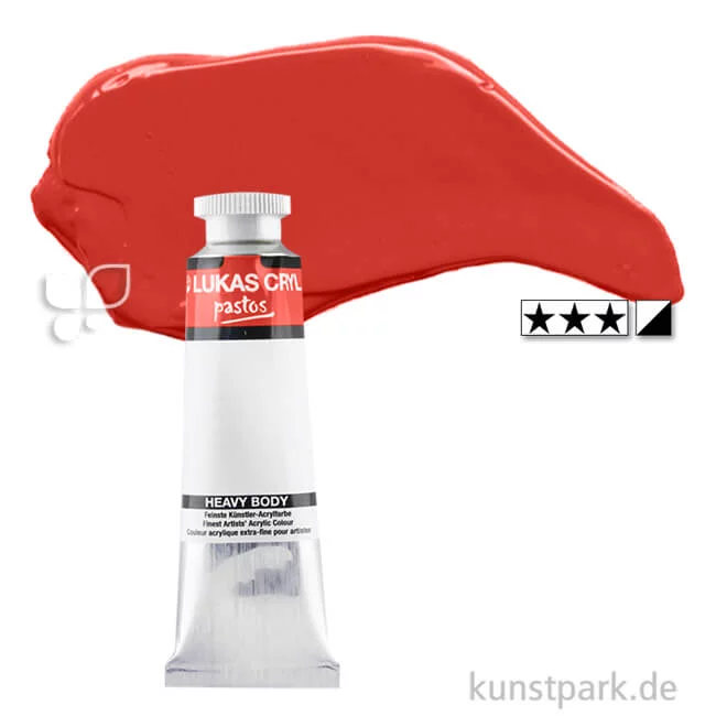Artikelbild 1 des Artikels “LukasCryl PASTOS Acrylfarbe 37 ml Tube | 4074 Kadmiumrot dunkel“