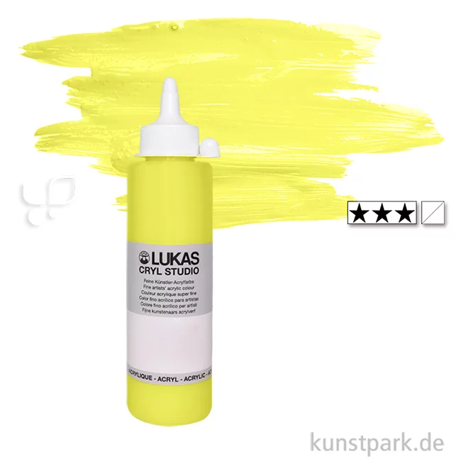 Artikelbild 1 des Artikels “LukasCryl STUDIO Acrylfarbe 250 ml Flasche | 4620 Zitronengelb Primärgelb“