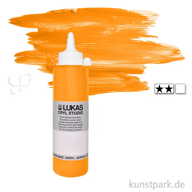 Artikelbild 1 des Artikels “LukasCryl STUDIO Acrylfarbe 250 ml Flasche | 4624 Indischgelb“