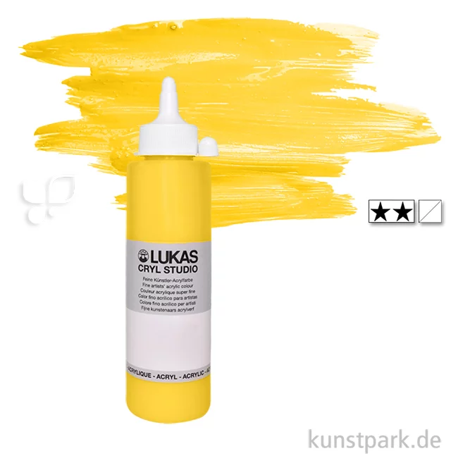Artikelbild 1 des Artikels “LukasCryl STUDIO Acrylfarbe 250 ml Flasche | 4626 Kadmiumgelb“