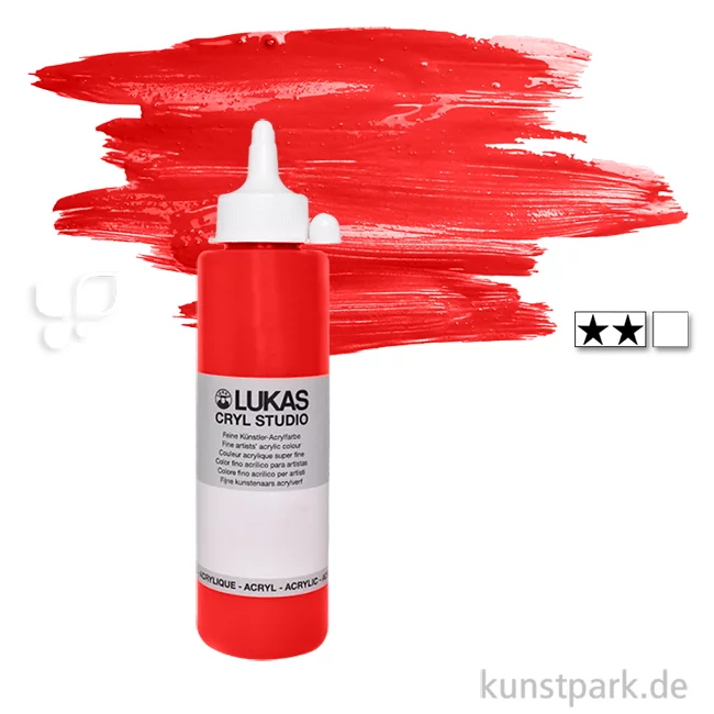 Artikelbild 1 des Artikels “LukasCryl STUDIO Acrylfarbe 250 ml Flasche | 4672 Kadmiumrot hell“