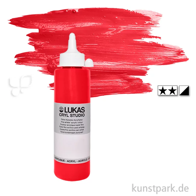Artikelbild 1 des Artikels “LukasCryl STUDIO Acrylfarbe 250 ml Flasche | 4686 Zinnoberrot“