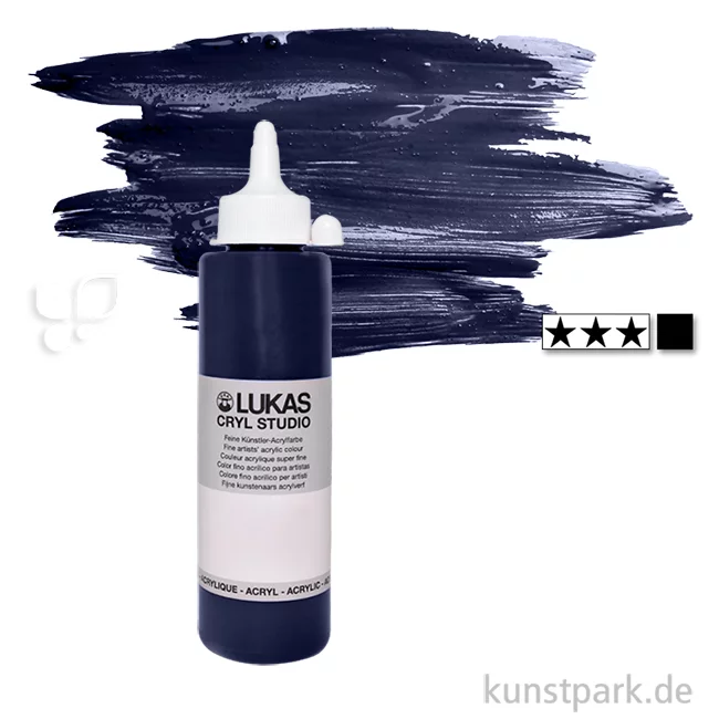 Artikelbild 1 des Artikels “LukasCryl STUDIO Acrylfarbe 250 ml Flasche | 4722 Indigo“