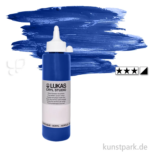 Artikelbild 1 des Artikels “LukasCryl STUDIO Acrylfarbe 250 ml Flasche | 4725 Kobaltblau“