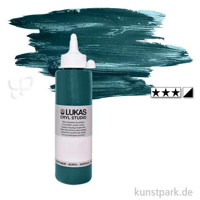 Artikelbild 1 des Artikels “LukasCryl STUDIO Acrylfarbe 250 ml Flasche | 4754 Chromoxidgrün feurig“