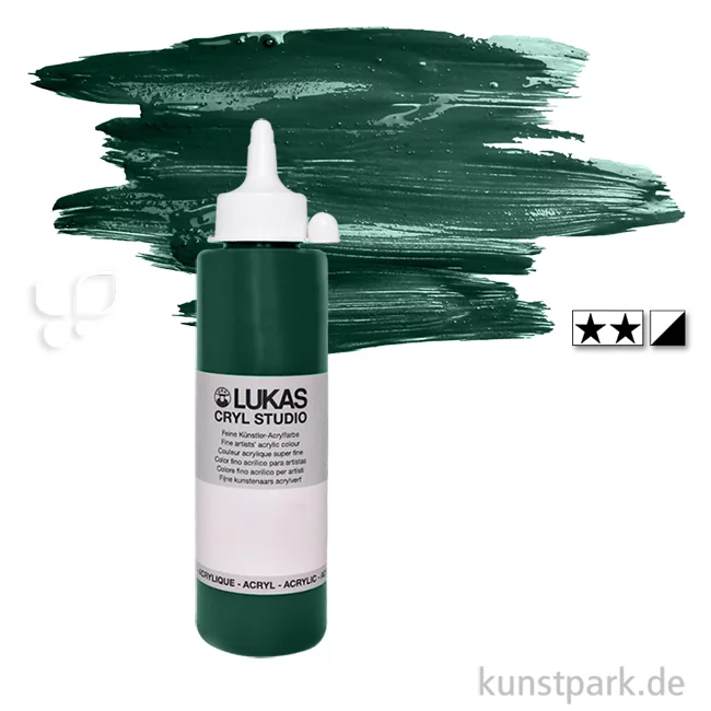 Artikelbild 1 des Artikels “LukasCryl STUDIO Acrylfarbe 250 ml Flasche | 4758 Grüne Erde“