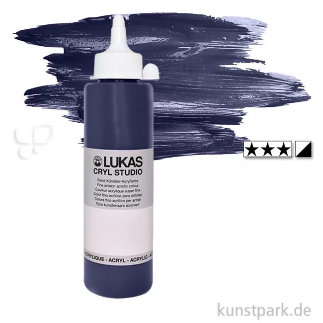 Artikelbild 1 des Artikels “LukasCryl STUDIO Acrylfarbe 500 ml Flasche | 4734 Preussischblau“