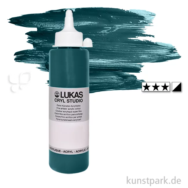 Artikelbild 1 des Artikels “LukasCryl STUDIO Acrylfarbe 500 ml Flasche | 4754 Chromoxidgrün feurig“