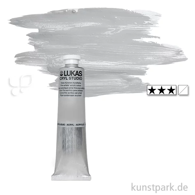 Artikelbild 1 des Artikels “LukasCryl STUDIO Acrylfarbe 75 ml Tube | 4613 Silber“