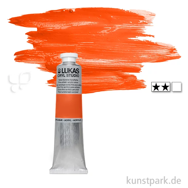 Artikelbild 1 des Artikels “LukasCryl STUDIO Acrylfarbe 75 ml Tube | 4629 Kadmiumorange“
