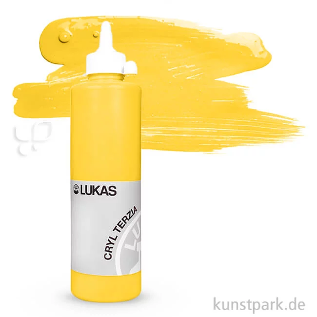 Artikelbild 1 des Artikels “LukasCryl TERZIA Acrylfarbe 500 ml Flasche | 4824 Indischgelb“