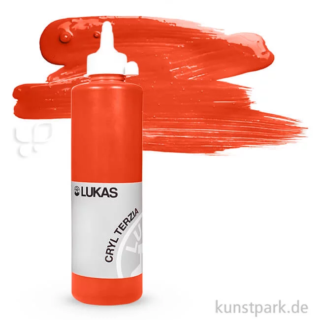 Artikelbild 1 des Artikels “LukasCryl TERZIA Acrylfarbe 500 ml Flasche | 4874 Kadmiumrot dunkel“