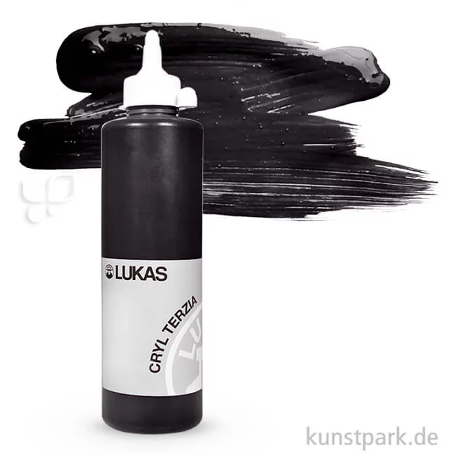 Artikelbild 1 des Artikels “LukasCryl TERZIA Acrylfarbe 500 ml Flasche | 4982 Elfenbeinschwarz“