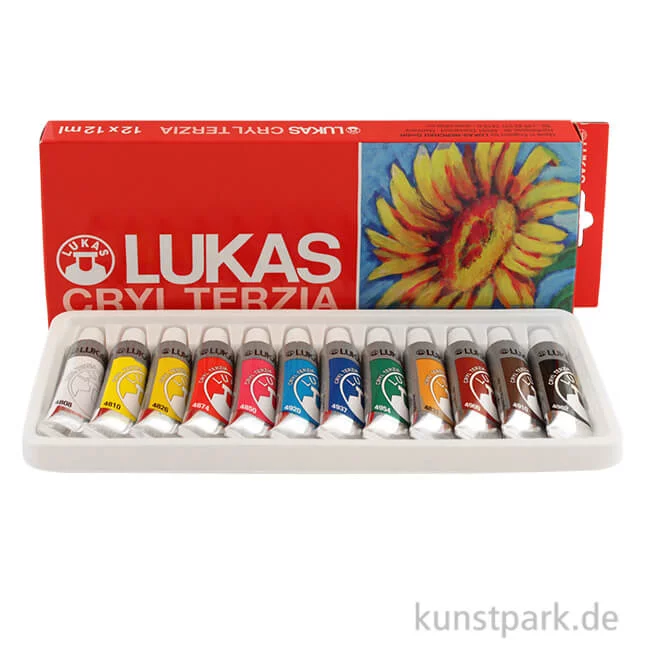 Artikelbild 1 des Artikels “LukasCryl TERZIA Acrylfarben Set, Karton mit 12 x 12 ml Tuben “