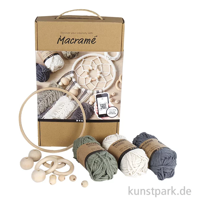 Artikelbild 1 des Artikels “Macramé-Lernset mit Macramé-Kordel und Zubehör “