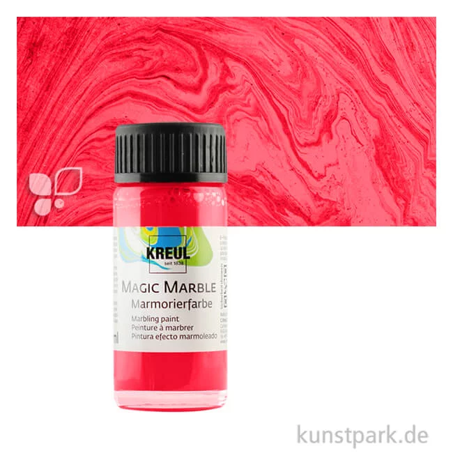 Artikelbild 1 des Artikels “KREUL MAGIC MARBLE Marmorierfarbe 20 ml Einzelfarbe | Rot“