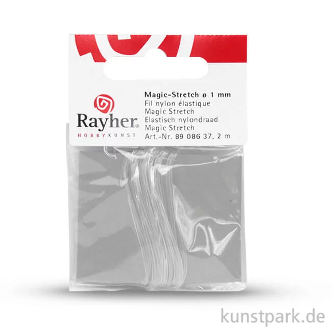 Artikelbild 1 des Artikels “Magic-Stretch Gummifaden - Kristall 1,0 mm - 2 Meter“