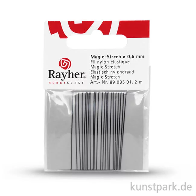 Artikelbild 1 des Artikels “Magic-Stretch Gummifaden - Schwarz 0,5 mm - 2 Meter“