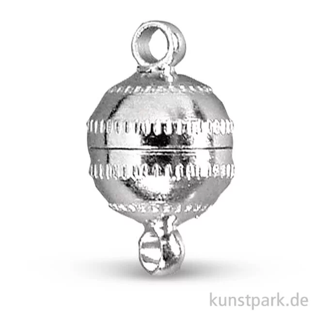 Artikelbild 1 des Artikels “Magnetschließe - Rund, 7mm, 1 Stück Platin“