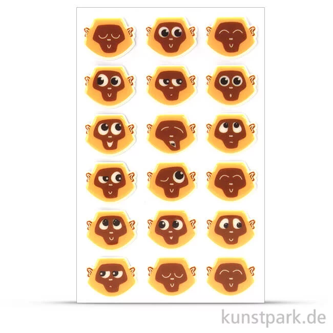 Artikelbild 1 des Artikels “Maildor Cooky Sticker - Emoticons Affen “