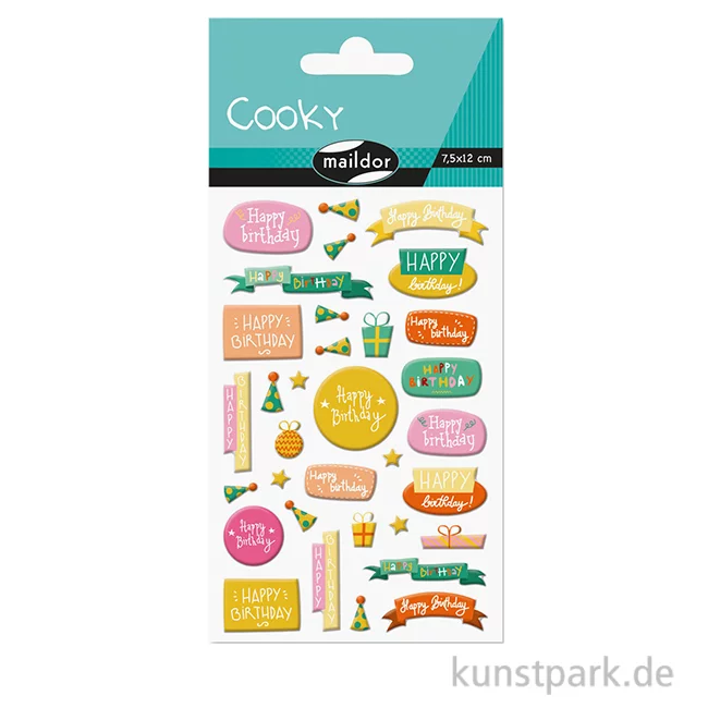 Artikelbild 1 des Artikels “Maildor Cooky Sticker - Happy Birthday “