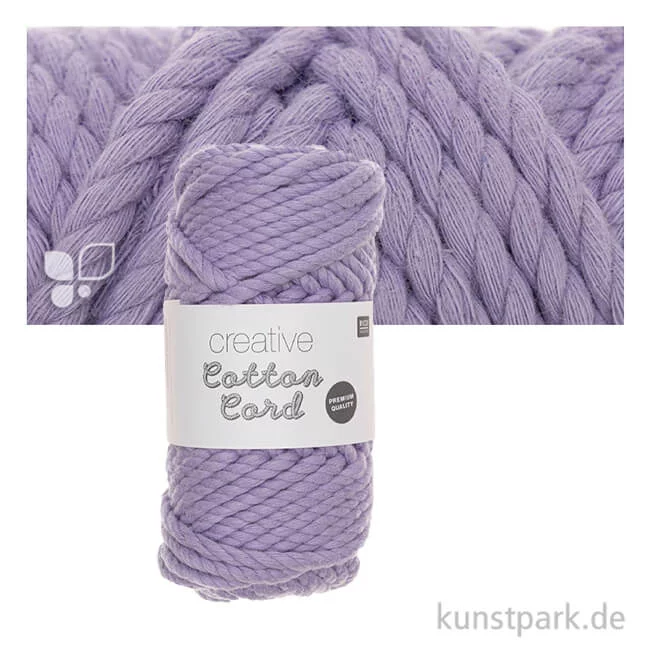 Artikelbild 1 des Artikels “Makramee Baumwoll-Garn 130 g 5 mm | Lila“