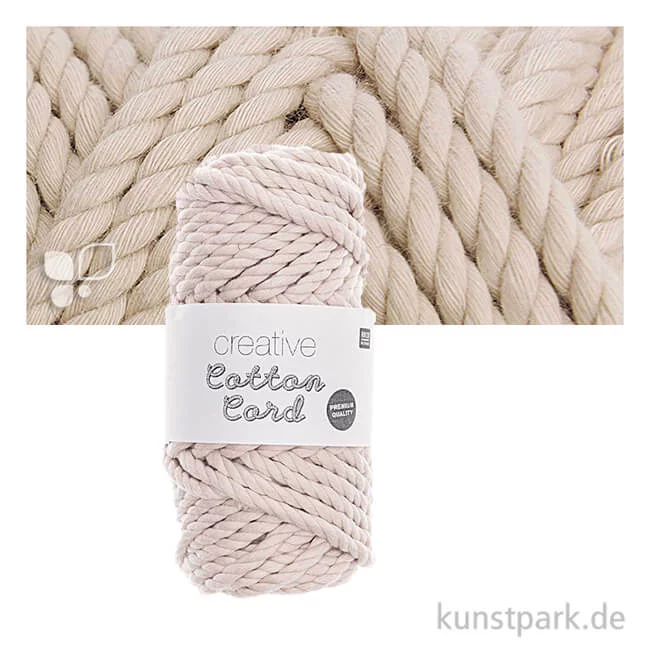 Artikelbild 1 des Artikels “Makramee Baumwoll-Garn 130 g 5 mm | Natur“
