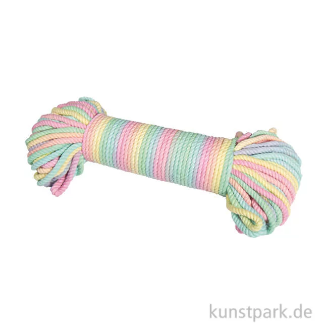 Artikelbild 1 des Artikels “Makramee Garn, Regenbogen, 3 mm Durchmesser, 30 m, ca. 110g “