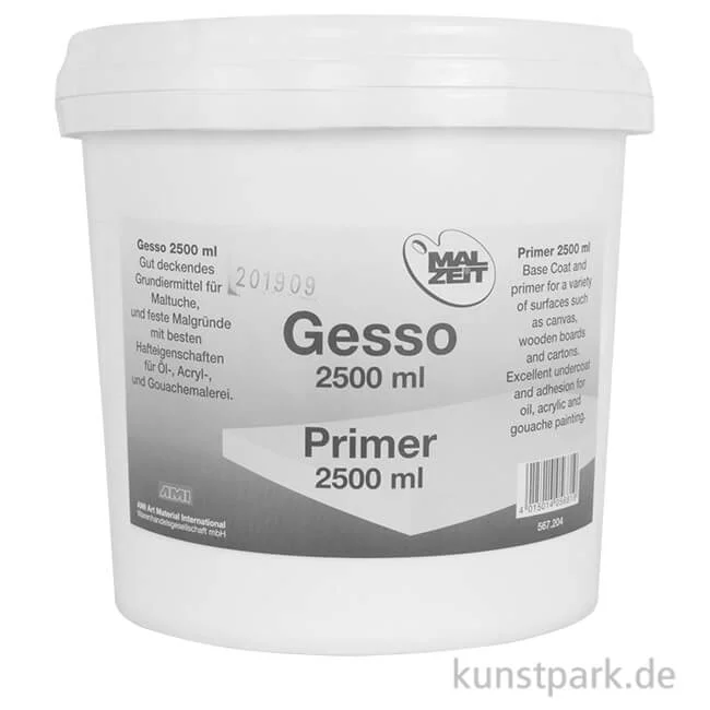 Artikelbild 1 des Artikels “Malzeit Gesso Grundierung Weiß 2,5 Liter“