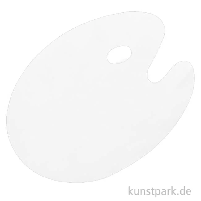 Artikelbild 1 des Artikels “Ovale Malpalette aus transparentem Kunststoff, Größe 30 x 40 cm “