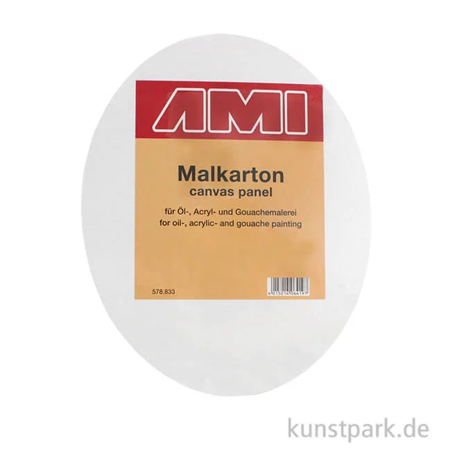 Artikelbild 1 des Artikels “Ovaler Malkarton mit Maltuch bespannt 18 x 24 cm“